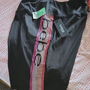 Bebe Bike Short with Vibrant Pink Accents 3X